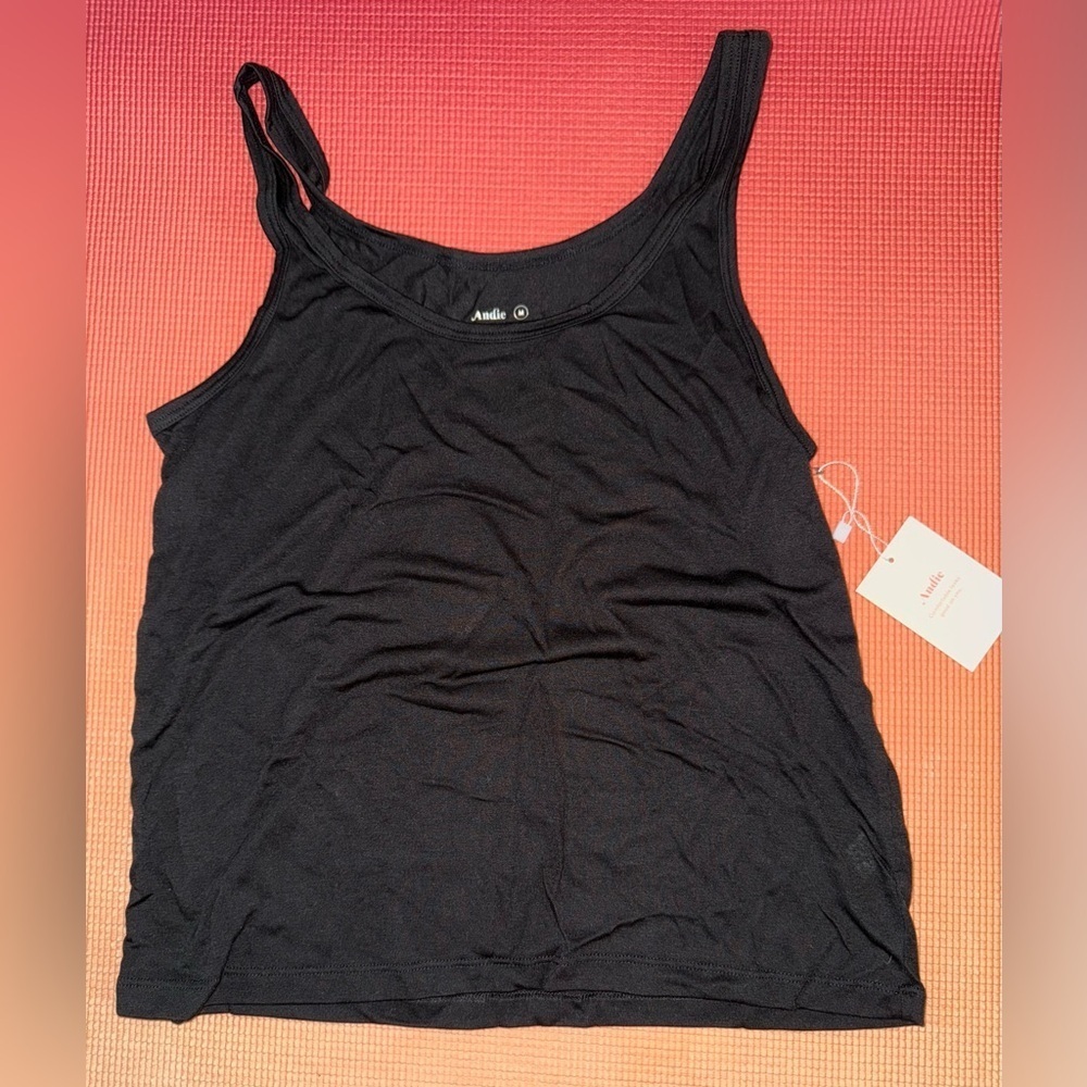 Andie swim bamboo scoop neck tank top medium new with tag